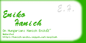 eniko hanich business card